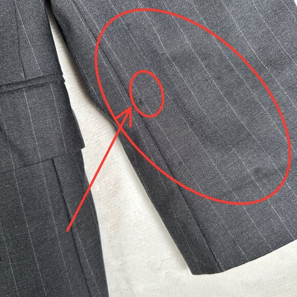 Brooks Brothers Blazer Men Size 41L Striped Wool Blend 346 Stretch Two Button - Picture 6 of 9